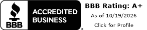 BBB Accredited Business, A+ rating